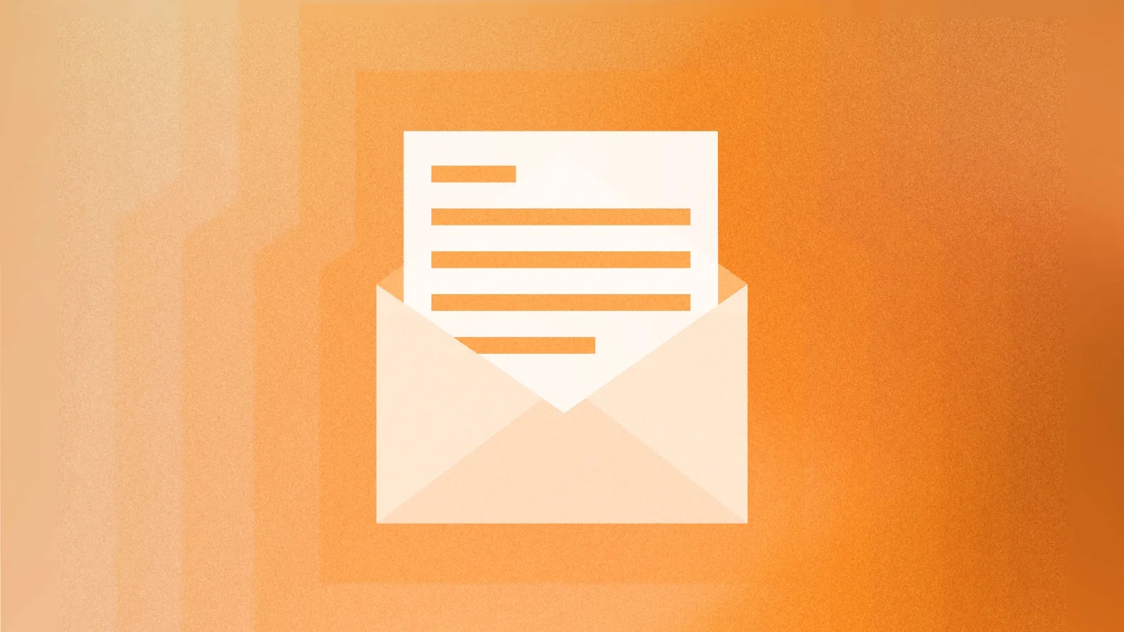 vibrant orange image showcasing the importance of email open rates