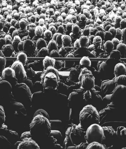 A crowd at a sporting event. Geo-fencing is a great way to reach your target audience in the right moment.