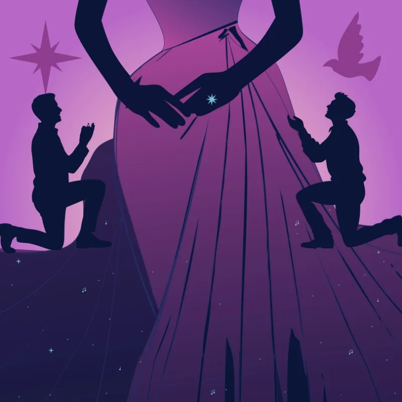 zoomed in poster artwork for 2 gentlemen of verona