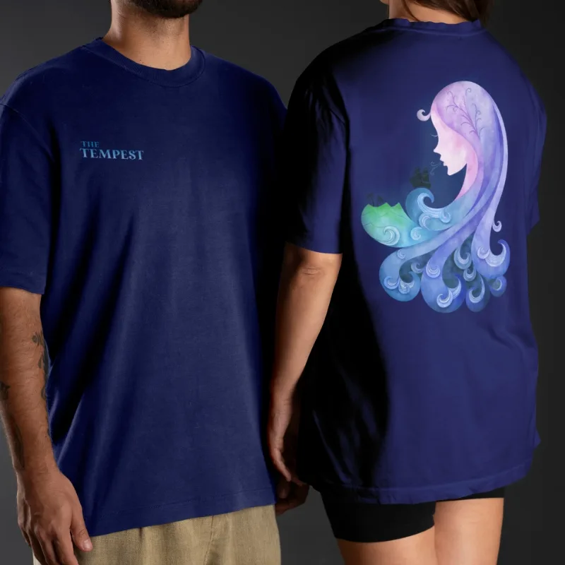 Front and back tempest t-shirt design